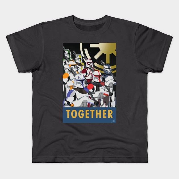 Together Kids T-Shirt by thouless_art